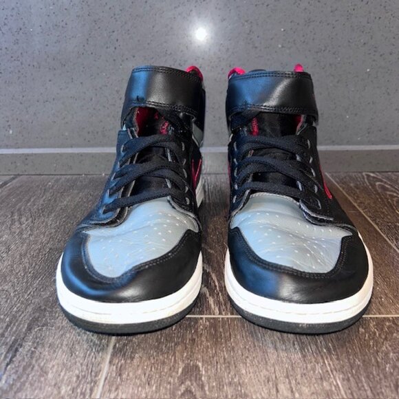 Size 11 Mens NIKE Air Jordan 1 FlyEase High Smoke Grey Black Gym Red CQ3835-006 - Picture 3 of 7